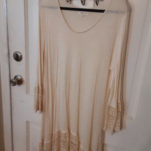 Indigo Soul XL Cream Tunic
